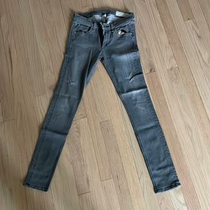 Rag and bone gray skinny jean